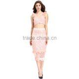 Domin Fashion Guangzhou Factory Latest Skirt and Crop Top Set thumbnail-3