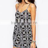 2015 Fashionable Hot Sale OEM Customized Abstract Print Cami Romper thumbnail-3