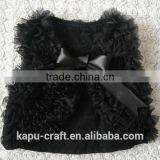 China Wholesale Soft Black Chiffon Baby Shrug thumbnail-1