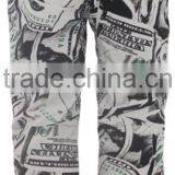 Mens Fashion Elastic 180g TC Washed Long Pants in Stock thumbnail-4