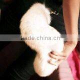 CX-R-18 High Quality Bag Decoration Real Cute Fox Fur Tail Key Chain thumbnail-2