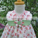 Top Quanlity Toddler Clothing Flower Printing Korea Children Clothes Wholesale Ruffle Boutique Clothes Sets thumbnail-2
