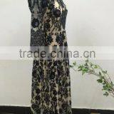 Embroidery Floral Fashion Long Ladies Evening Dress thumbnail-2