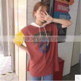 Summer the New Trend of Printing Round Collar Women Loose T-shirts thumbnail-2