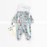 S60652B Newborn Boys&Girls Open Files Romper For Baby Unisex Priting Clothes Outfit thumbnail-2