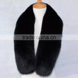 Myfur Custom Royal Blue Fox Fur Collar of Shawl and Small Square Collar thumbnail-2