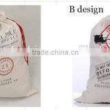 Wholesale Monogrammed Canvas Santa Sack With Drawstring thumbnail-3