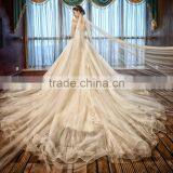 High Quality Heavy Beaded Ball Gown Wedding Dress thumbnail-1