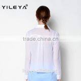 Cute Collar Designed Fashionable Casual Long Sleeve Women Fashion Blouse Shirts thumbnail-4