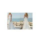 Long Tail Satin Wedding Dress 1401 thumbnail-1