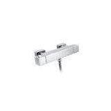 Brass Square Thermostatic Water Taps Two Handle Hotel Faucets