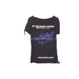 Sell Rayon/Cotton T-Shirt With Short Sleeve and Embroidery thumbnail-1