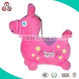 Customed Oem Soft Stuffed High Quality Mini Plush Horse Keychain thumbnail-2