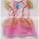 Pink Princess Style Pet Accessory Dog Clothes Costume