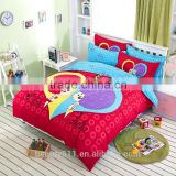 Check design 100% polyester microfiber printed bed sheet BS257
