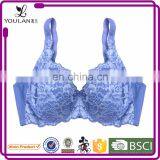 High Quality Fashion Fat Women Blue Brassiere thumbnail-1