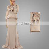 2016 Wholesale Jubah Malaysia Beaded Fashion Muslim Design Fancy Appliqued Muslim Jubah Baju Kurung Malaysia thumbnail-5