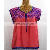 100 % Fabric Cotton Vintage Multi Embroidery Women Casual Boho Hippie Summer Tunic Designs Stylish Maxican Tunic thumbnail-1