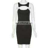 Women Summer Dresses Sexy Mini Front Hollow Out Bodycon Dress thumbnail-6