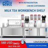 Stainless Steel Milk Tea Working Table With Refrigeration thumbnail-2
