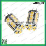 Bi-pin G4 Tower Type 30 LEDs SMD 5050 LED Bulbs Warm White 12V DC