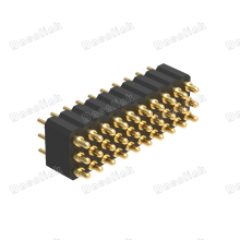 Dnenlink 2.00mm Pitch Triple Row H4.0mm Straight SMT Type Male Header PogoPin Connectpr thumbnail-4