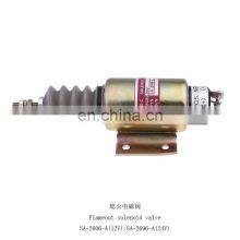 SA-2606-A SA-2696-A Excavator Solenoid Valve for Electric Parts Shut Off /stop Solenoid Valve 12V 24V thumbnail-1