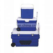 OEM Color Plastic Vaccine Carrier and Cooler Box With Handles and Wheels