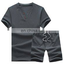 Organic t Shirt Mens Compression Shirt Set Pant Shirt New Style thumbnail-4