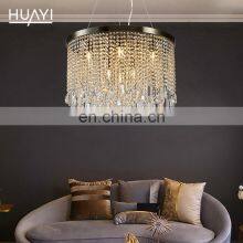 Modern Custom Luxury Hotel K9 Crystals Chandelier Large Round LED Pendants Lights Wedding Home Lighting thumbnail-3