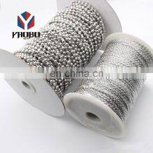 Fashion High Quality Metal Brass Faceted Ball Chain thumbnail-2