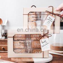 Custom Logo Print Transparent Pvc Window Baking Moon Cake Paper Food Box Gift Packaging With Rope Boxes/ribbon thumbnail-5