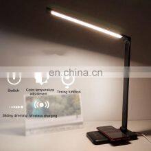 Desk Lamp Wireless Charging Eye Protection Aluminum Alloy Led Desk Lamp With Alarm Clock thumbnail-5