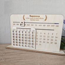 Customized Wooden Calendar DIY Handmade Home