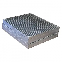 Industrial Rectangular Steel Grating, 255/30/100, Galvanized Welded Metal Grating, Suitable for Walkways, Platforms, and Ground Applications. thumbnail-5