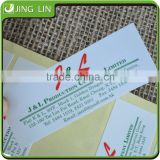 2015 China custom adhesive business name card sticker