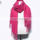 Wholesale New Tassel Wool Acrylic Pearl Fashion Ladies Shawls and Scarves Pashmina thumbnail-4
