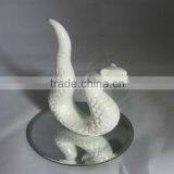 Glass Snake Pendant With Mirror Bottom thumbnail-1