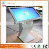 32'' 42'' 46'' 55'' LED Floor Standing Touch Screen Kiosk , Touch Screen Advertising Display