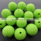 Various Size Resin Rhinestone Ball Beads Chunky for Jewerly Chunky Kids Necklace Jewelry thumbnail-1