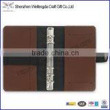 faux leather notebook journal planner 6 ring binder leather agenda cover