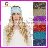 Bow Lace Headband, Lace Elastic Headband, Elastic Lace Headband thumbnail-3