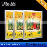Edgelight AF14 Clip type sigle light box indoor advertising single side LED light box made in OEM factory