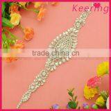 High Quality Sew On Dress Wholesales Crystal Applique WRA-790 thumbnail-1