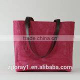 Leather Canvas Bag In Shopping Bag Beach Bag Handbag thumbnail-5
