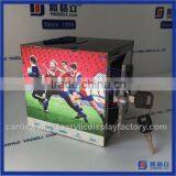 China Yageli black Cheap wholesale acrylic coin donation box