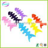 Fish Shape Silicone Cable Wire Organizer Bobbin Winder/cable Organizer