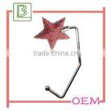Shinny Red Crystal Star Purse Hanger Hook thumbnail-1