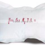 Embroiered Message Cotton Pillow Cover thumbnail-3