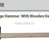 Sledge Hammer With Wooden Handle